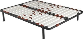 Pikolin Somier Laminado, acero y madera, Negro, 135x200