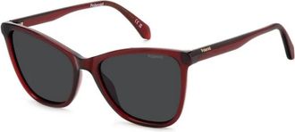 Polaroid 4194/S Cat-eye Zonnebril - Dames - Zonnebrillen - Rood - 55 MM - Accessoires