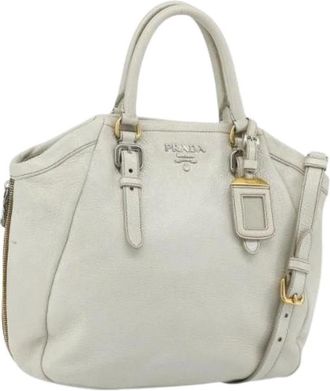 Prada Pre-owned Handbags, female, White, Size: ONE SIZE Pre-owned Vintage Hand Bag