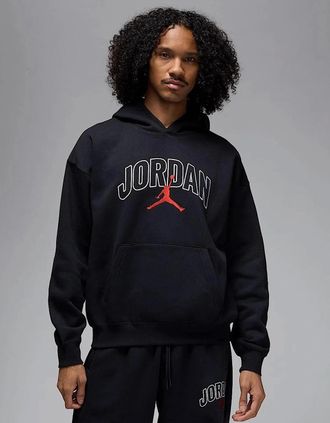 Nike Mens Nike Jordan Brooklyn Hoodie Black - Size: 40