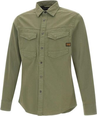 G-Star Dakota Slim Shirt - Heren - Casual Overhemden - Groen - 2XL - Katoen - Overhemden