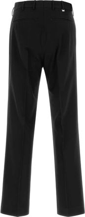 Pantaloni Torino Mens Black Cotton Blend Pant Nero Exterior: Virgin Wool Pantaloni Trousers