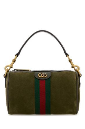 Gucci Olive Green Suede Mini Ophidia Handbag