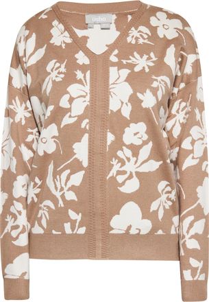 Usha Jumper Dames taupe/gebroken wit