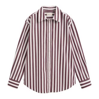 GANT Blusa holgada de popelina a rayas - Blouses & Shirts - Mujer - P&uacute;rpura - XL