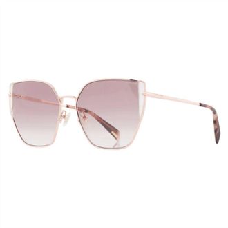 Police Womens Gradient Butterfly Sunglasses In Copper Gold