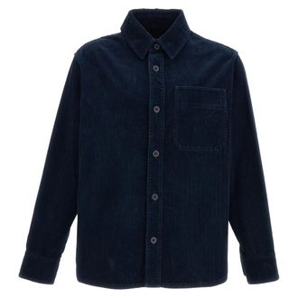 A.P.C. Sovracamicia Overshirt - Heren - Casual Overhemden - Blauw - S - Katoen - Overhemden