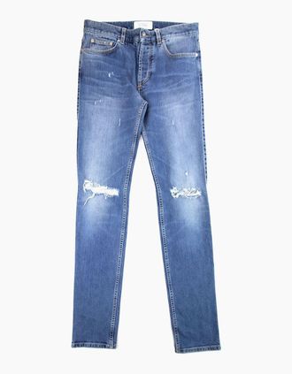Givenchy Mens Givenchy Destroyed Slim Fit Jeans Blue - Size: 36/32