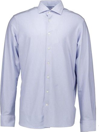 Eton Lange Mouw Shirt - Heren - Casual Overhemden - Blauw - L - Katoen - Overhemden