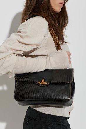 Vivienne Westwood Anita Chain Medium Bag, Womens, Black