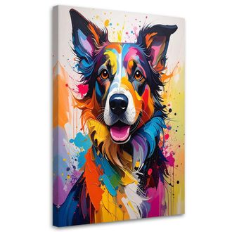 Feeby Impresi&oacute;n De Imagen, Perro Colorido Imitaci&oacute;n Pintura, 70x100