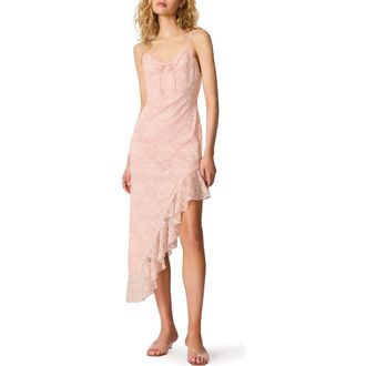 Steve Madden Anesa Lace Midi Slipdress in English Rose at Nordstrom, Size X-Small