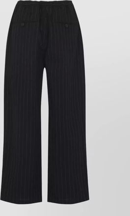 STUDIO NICHOLSON pinstriped relaxed-fit wide-leg trousers