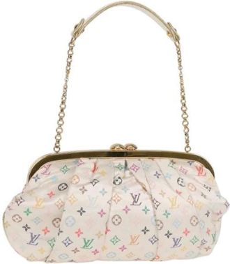 Louis Vuitton Tweedehands Canvas handtassen - Dames - Vintage Handtas - Veelkleurig - ONE Size - Satijn - Vintage