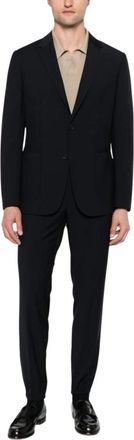 Ermenegildo Zegna Single Breasted Suit - Heren - Business pakken - Zwart - L - Kostuums