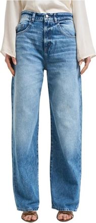 Icon Denim Los Angeles Jeans Poppy - Dames - Loose Fit Jeans - Blauw - W26 - Katoen - Jeans