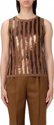 Max Mara Golia Pure Linen Tank Top