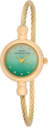 BCBGeneration Sienna Cable Bangle Watch in Gold at Nordstrom Rack