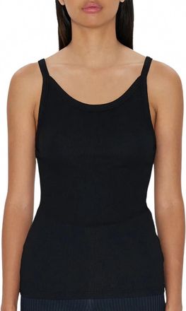 Cotton Citizen Womens Verona Tank Top In Jet Black