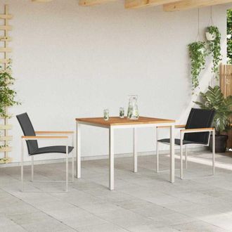 vidaXL Vidaxl - Conjunto De Comedor De Jard&iacute;n 3 Pcs Madera S&oacute;lida De Acacia