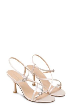 Stuart Weitzman Kensington Strappy Sandal 85 in Cream at Nordstrom, Size 8.5