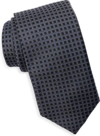 Nordstrom Stailey Neat Stretch Cotton Jacquard Tie in Black at Nordstrom