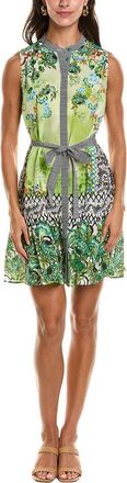 Saloni Saloni Tilly Silk Crepe De Chine Mini Dress
