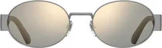 Moschino Mirrored Lens Sunglasses - Silver