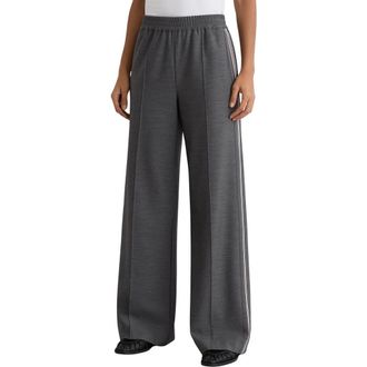 Reiss Marlow Pintuck Track Pants in Grey at Nordstrom, Size 14 Us