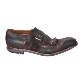 Churchs Schoenen, Heren, Bruin, 42 EU, Leer, Shanghai Monk Strap