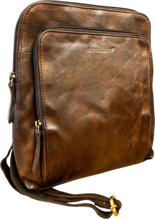 Rowallan Womens Real Leather Backpack Anti-Theft Rucksack Fashion Shoulder Daypack Ipad Up To 7.5 inches Bag 2656 (Brown)
