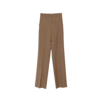 Max Mara Stripe-pattern Straight-leg Trousers