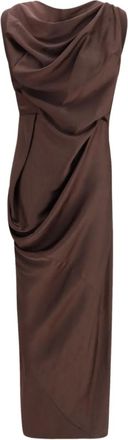 Vivienne Westwood Abito lungo Long Fond - Marrone