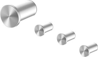 OEM Ganchos Para Toallas De Acero Inoxidable Sus304 Para Taladrar, Ganchos De Pared, Extra Resistentes, Color Plata Cepillado, Paquete De 4