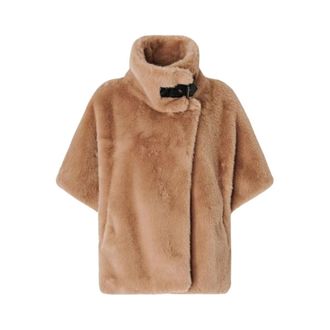 Pinko Pinko, Jassen, Dames, Beige, S, Polyester, New Comodino Cape