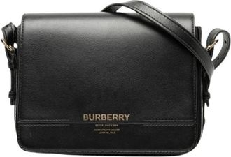 Burberry Pre-owned Leren Crossbodytas - Dames - Vintage Schoudertas - Zwart - ONE Size - Leer - Vintage