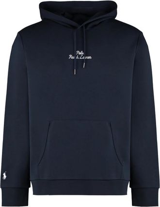 Polo Ralph Lauren Geribbelde Hoodie Katoen Polyester Mix - Heren - Hoodies - Blauw - XL - Katoen - Hoodies & sweatvesten