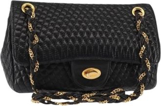 Bally Pre-owned Shoulder Bags, female, Black, Size: ONE SIZE Pre-owned Leather Shoulder Bag