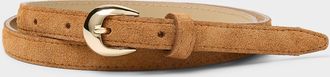 Simons Womens D-buckle thin suede belt