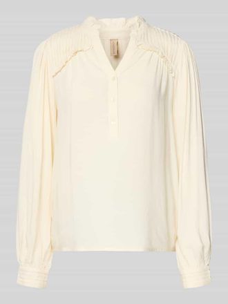 Soyaconcept Relaxed Fit Bluse aus reiner Viskose Modell Radia in Beige, Gr&ouml;&szlig;e S