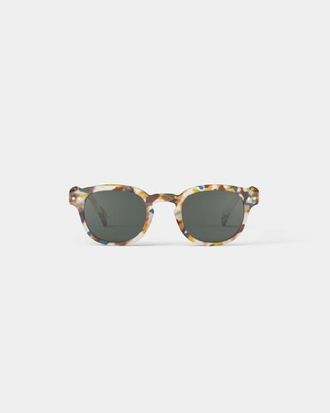 Izipizi C 47mm Square Sunglasses in Blue Tortoise at Nordstrom, Size +0.00