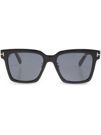 Tom Ford Eyewear Zonnebril met vierkant montuur - Zwart