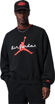 Nike Jordan Air Jordan Brooklyn Fleece Crew Neck Sweatshirt Black IF1845-010