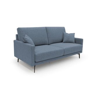 Divani.Store Saturno Sof&aacute; Moderno En Tela Suave E Impermeable 160 Cm Azul