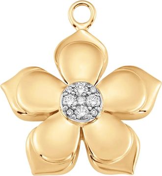Sara Weinstock 18K yellow gold Lierre diamond charm - Oro