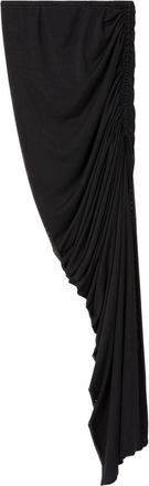 AZ FACTORY x Ester Manas ruched-detailed side-slit skirt - women - Polyester/Elastane - 42 - Black