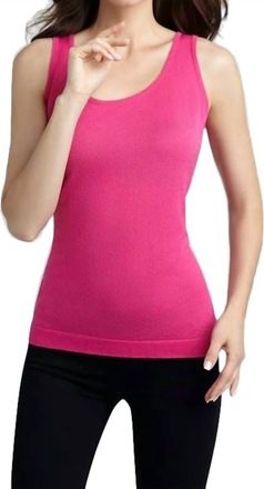 Angel Bra-Friendly Tank Top In Fuchsia