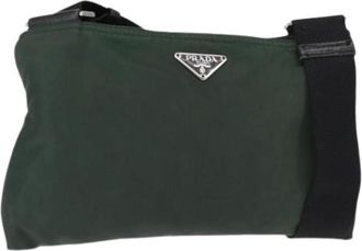 Prada Pre-owned Cross Body Bags, female, Green, Size: ONE SIZE Pre-owned Cross Body Bag