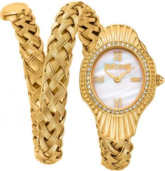 Just Cavalli Womens JC1L305M0025 Ladies Signature Snake Watch - Gold - One Size