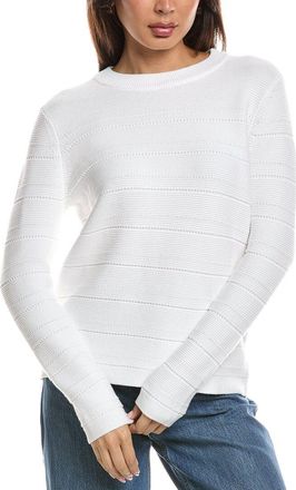 Fort&eacute; Cashmere Stripe Knit Sweater